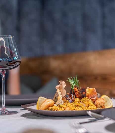 Gourmetgericht im Hotel