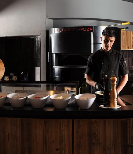 Showküche im Hotel Leogang