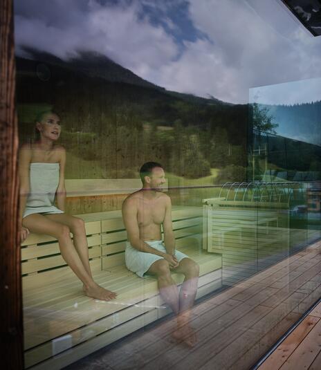 wellness hotel with panorama sauna in Leogang