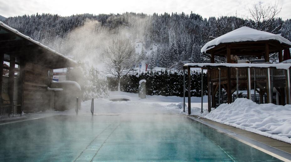 wellness hotel with heated outdoor pool