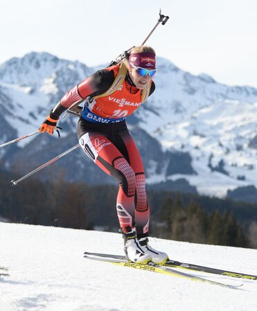 female biathlon athlete