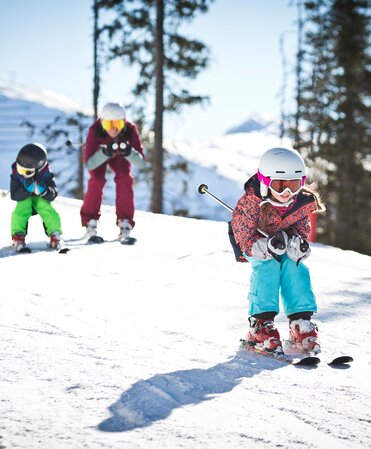 family skiing holiday ski resort Leogang